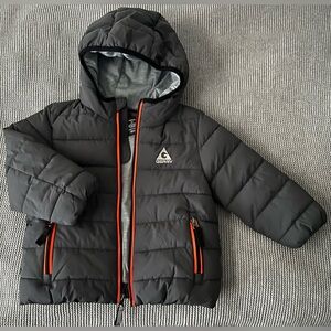 Gerry Toddler Boys Iron Gray Lined Puffer Coat, Size 2T